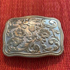 Gold plated belt buckle